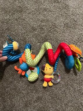 Spiral Sensory Activity Toy - Multicolor Plush for Infants